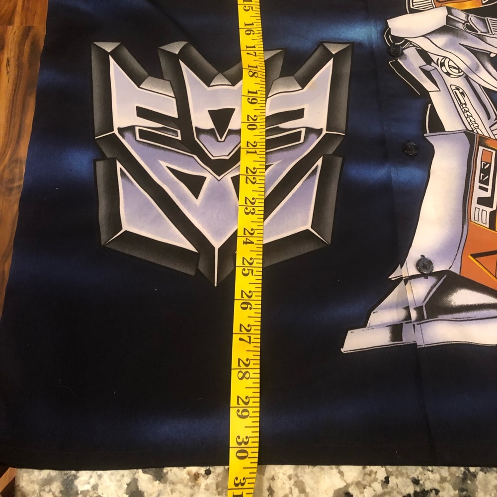 Vintage Y2K Transformers button up Allover print / bowling style Shirt - Picture 7 of 8